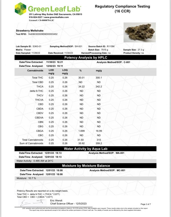 Strawberry Meltshake    34.22% THCa - Image 3
